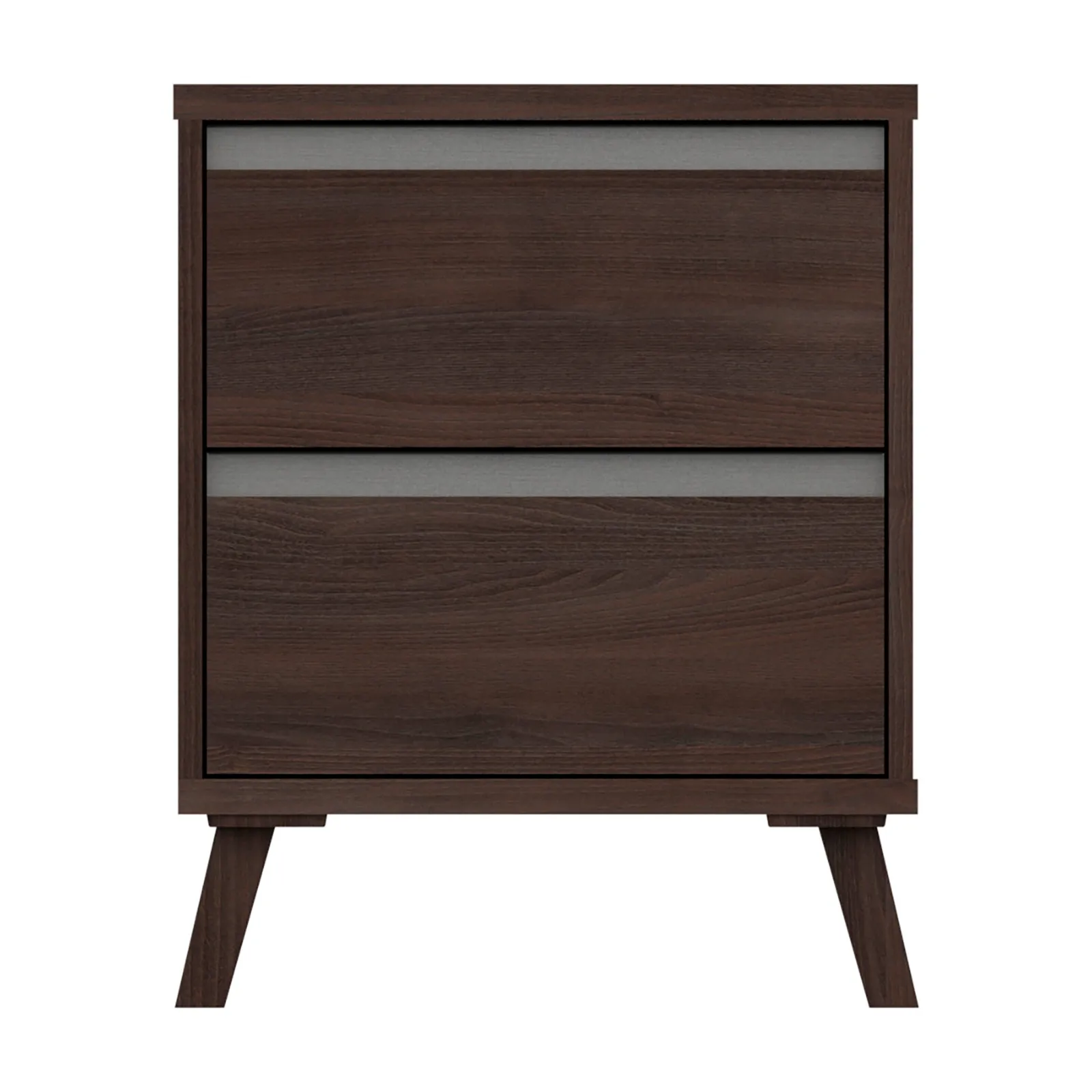 Jenson 2 Drawer Bedside Table Brown