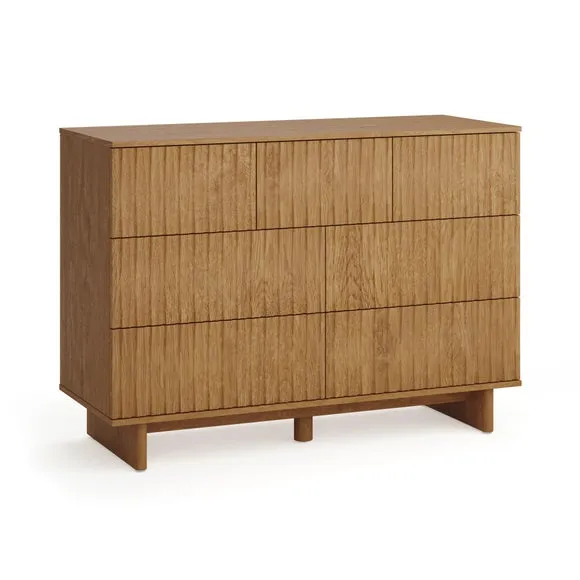 Inga 7 Drawer Chest, Light Oak 4