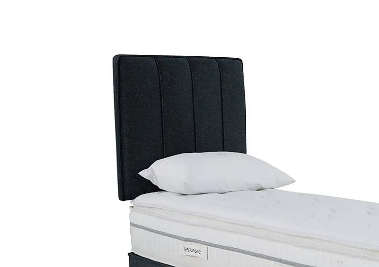 Daniel Strutted Headboard - Single - Weave Noir