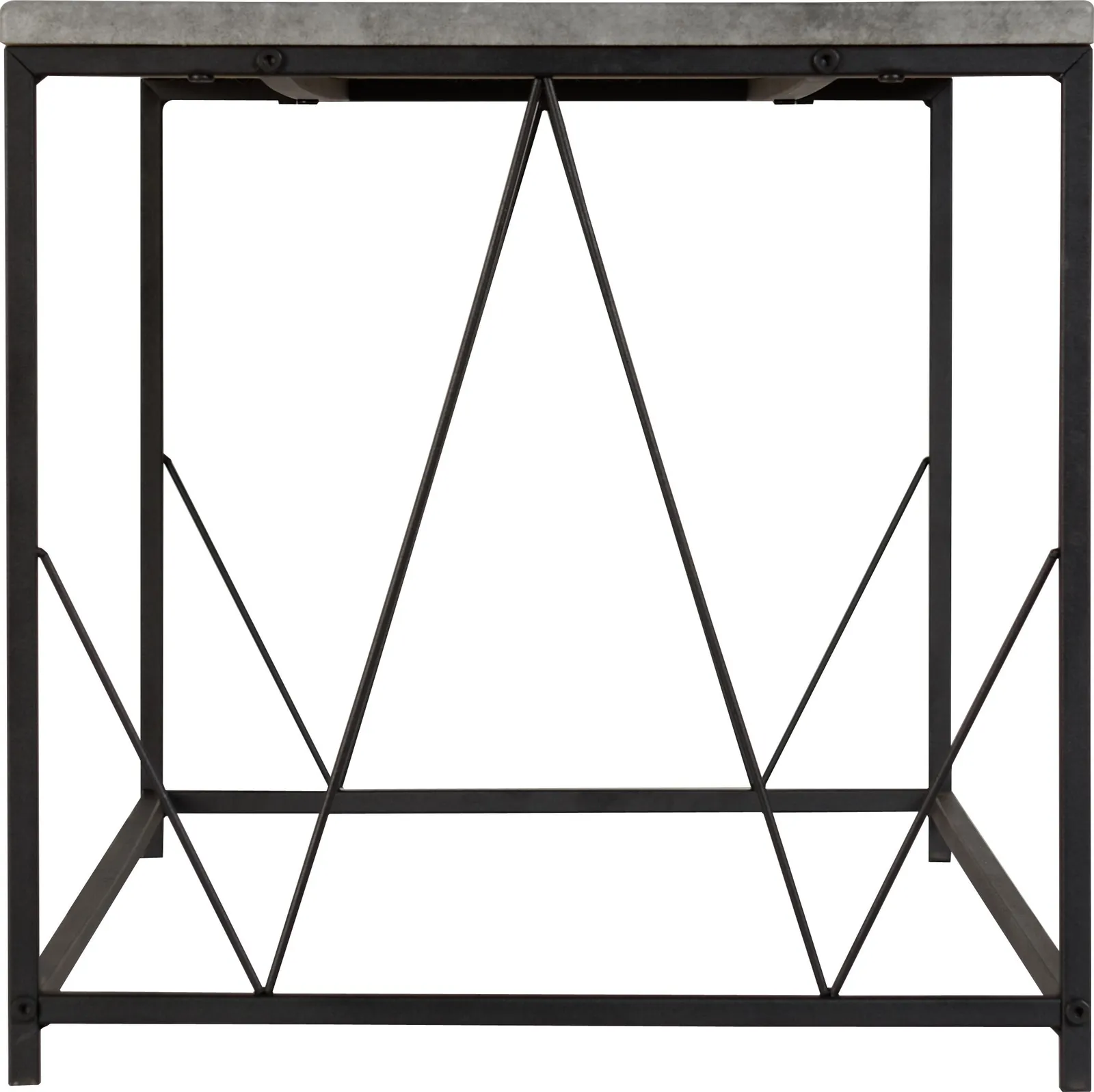 Seconique Athens Rectangular Coffee Table in Dark Grey 4