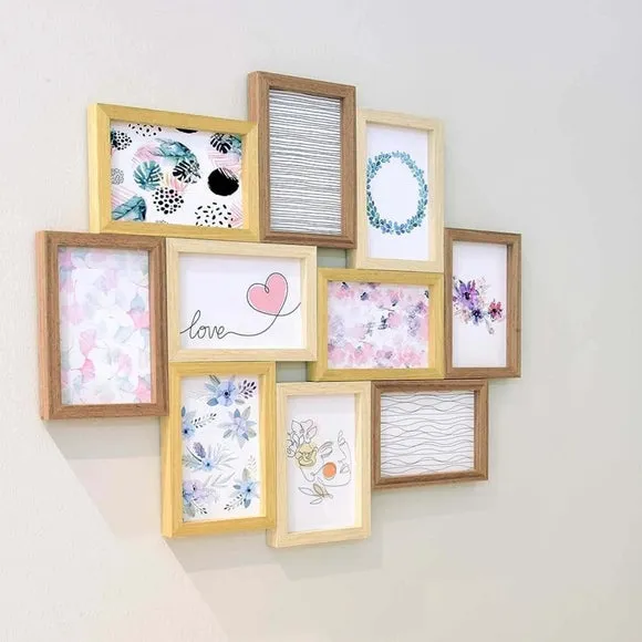 Nielsen 10 Picture Wooden Collage Multi Photo Frame 4