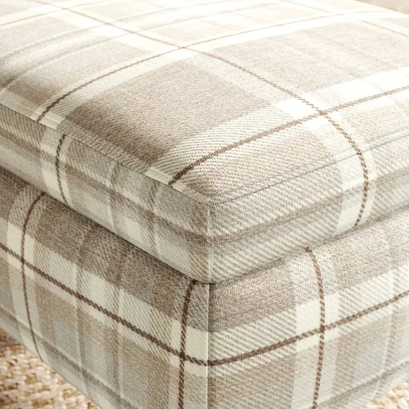 Charnwood Checked Storage Footstool 4
