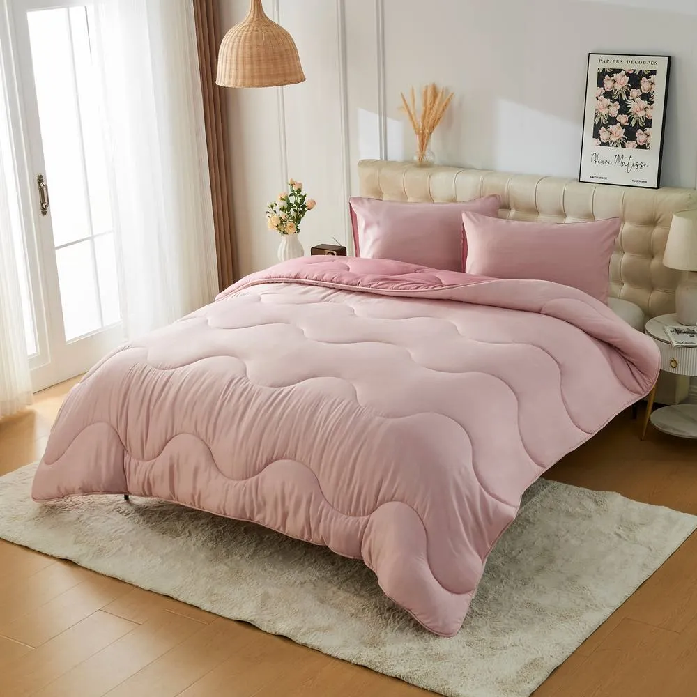GAVENO CAVAILIA Coverless Microfiber Duvet in Pink 2