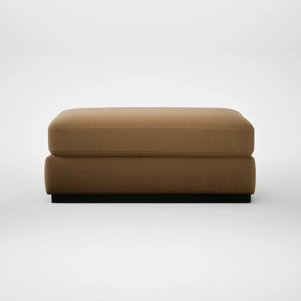 Heal's Trento Ottoman Smart Cotton Linen Sahara 2