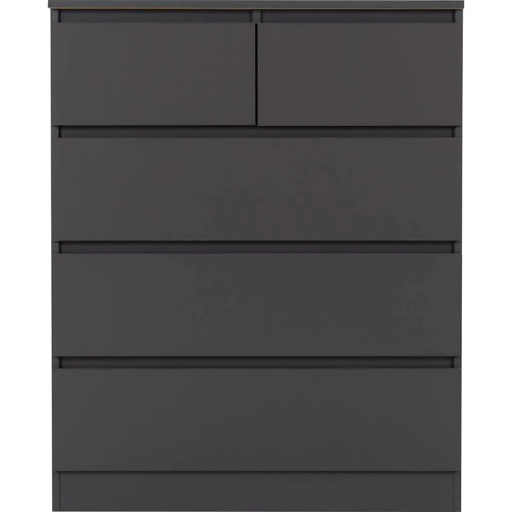 Seconique Malvern 3+2 Drawer Chest - Grey 4