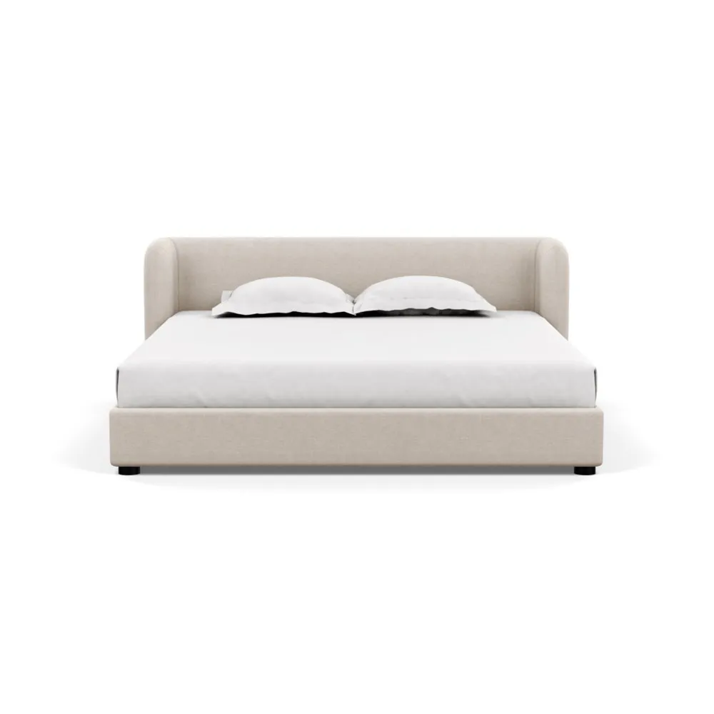 Heal's Group Bed Super King Texture Limestone