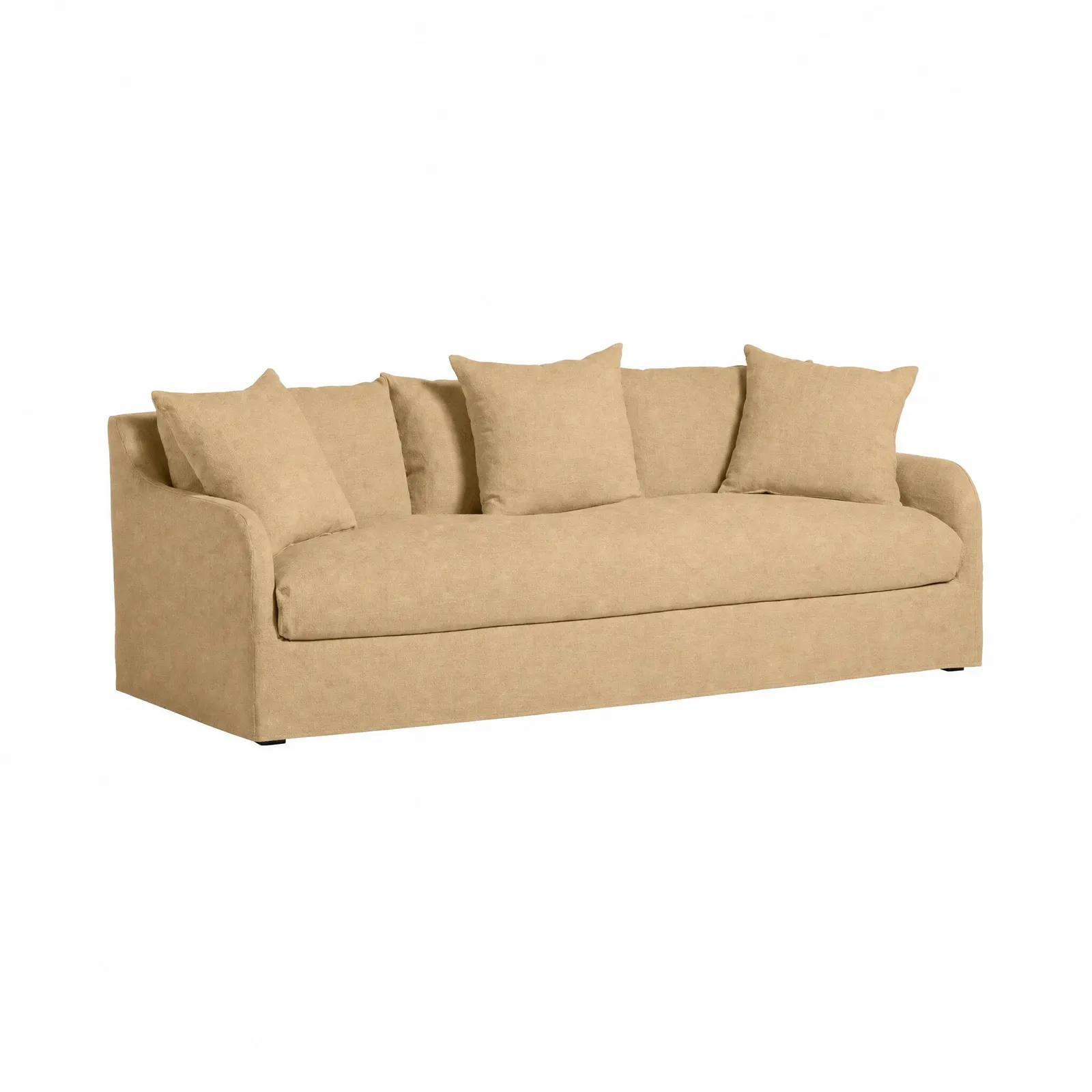 Charlbury 3 Seater Sofa, Yellow Fabric | Barker & Stonehouse 3