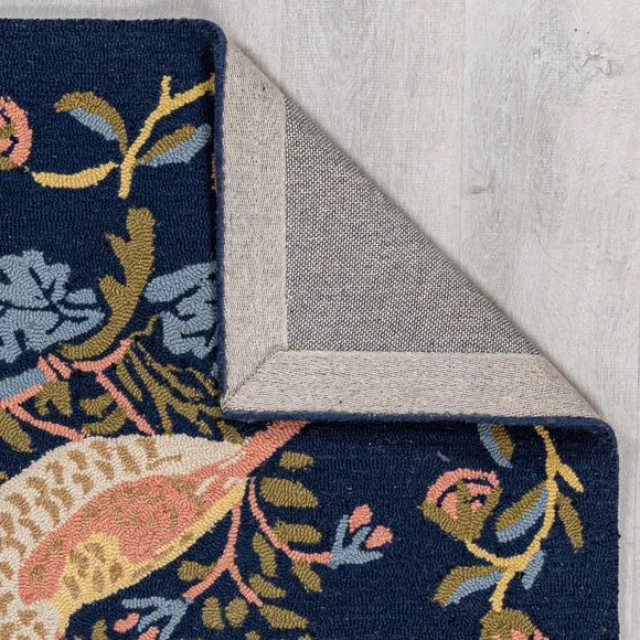 William Morris At Home Strawberry Thief Wool Rug 3