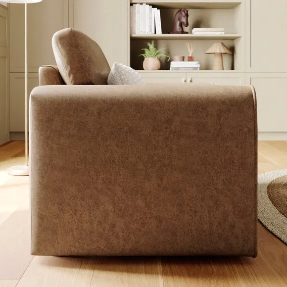 Abel Arizona Faux Leather Snuggle Chair 3