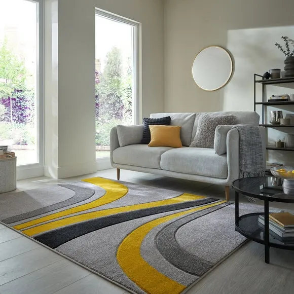 Mirage Flow Abstract Swirl Rug