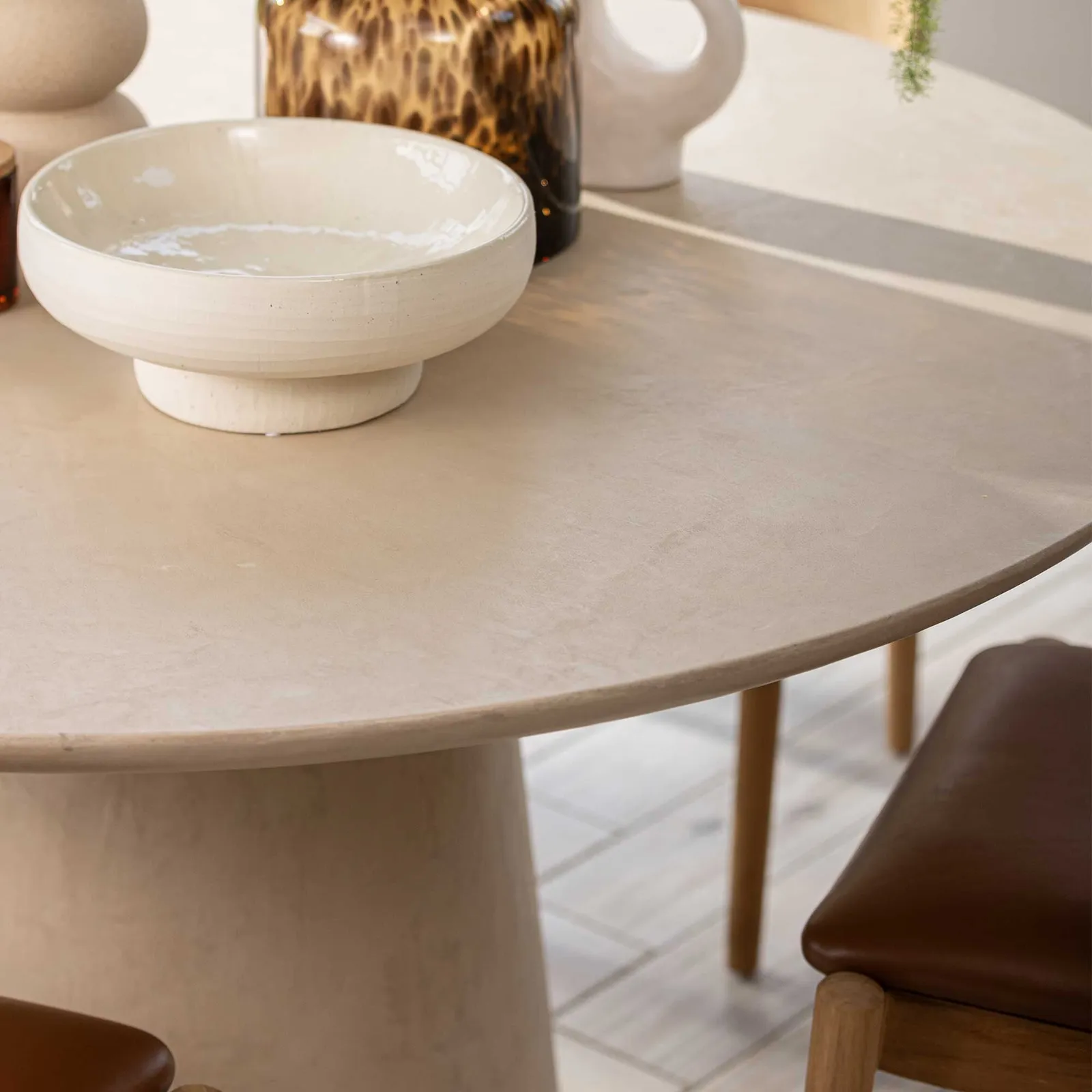 Capella Round Dining Table 140Cm, Round, Neutral Wood | Barker & Stonehouse 6