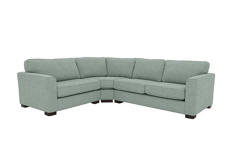 Elora Fabric Left Hand Facing Corner Sofa - Kento Aqua