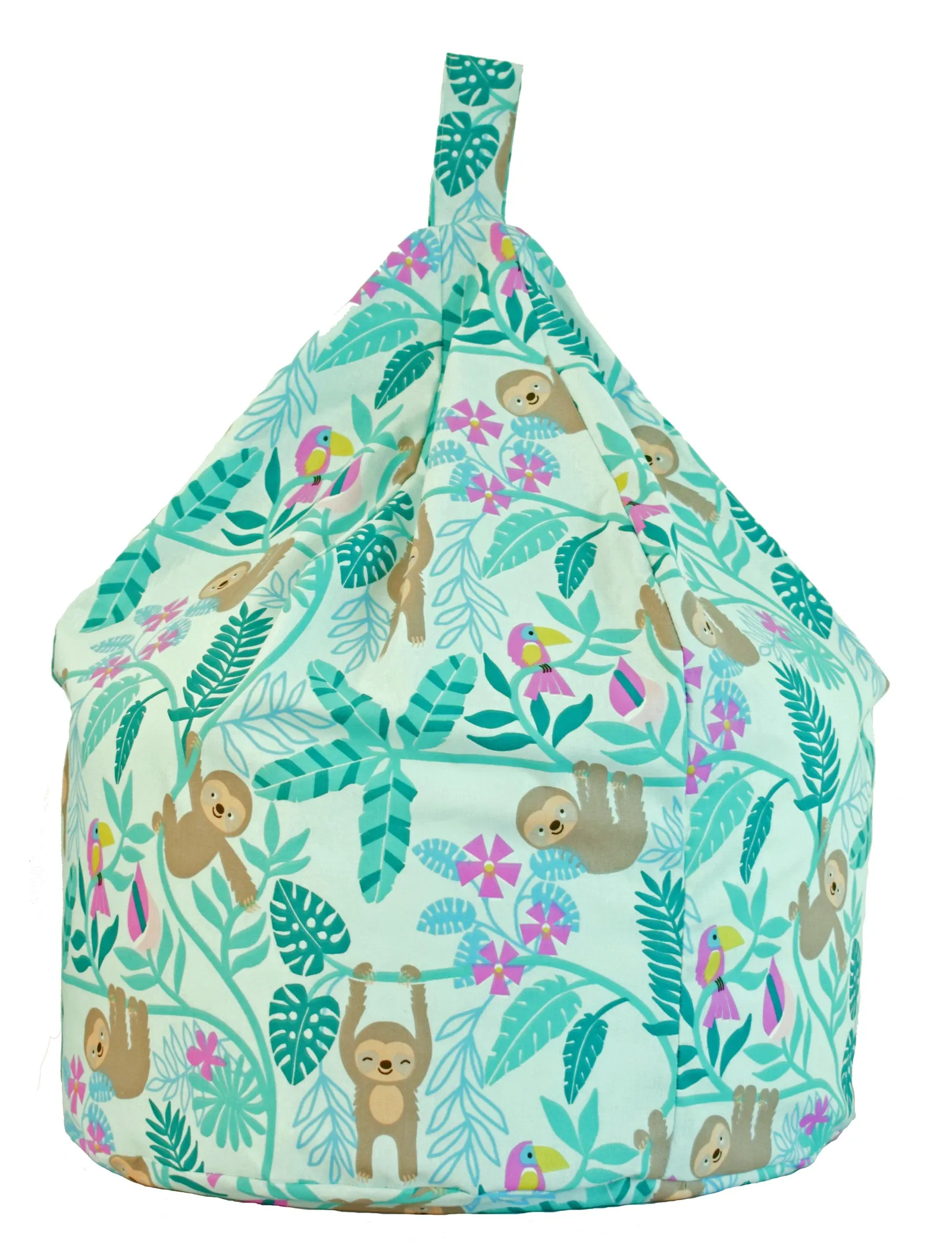 Bean Lazy Cotton Green Sloth Bean Bag Child Size in Light Green