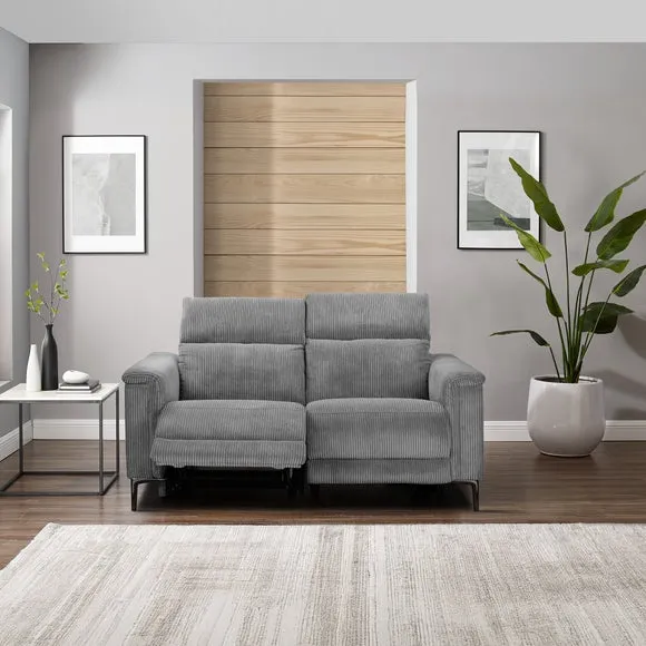 Lund Corduroy Power Recliner 2 Seater Sofa 2