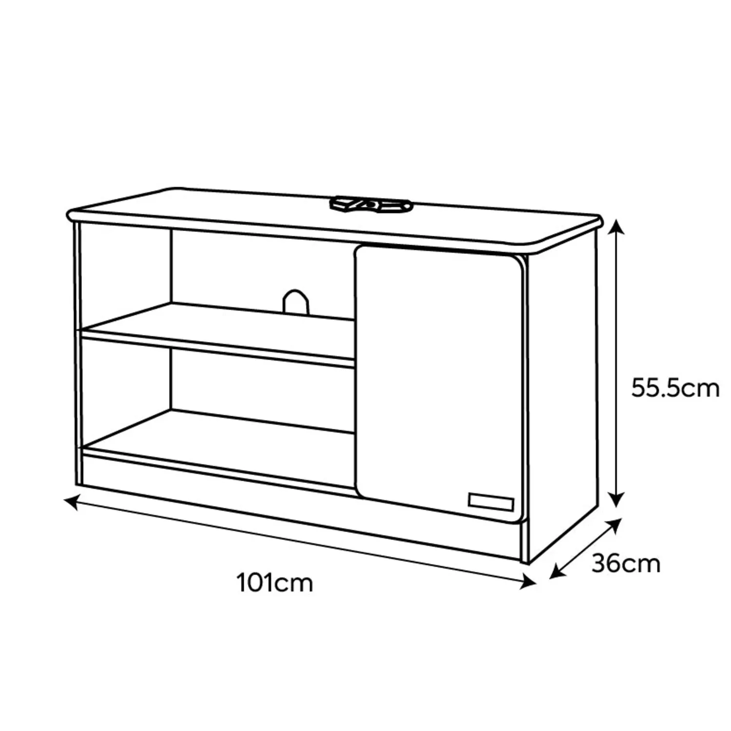 X Rocker Carbon-Tek TV Unit for up to 42" TV's with Drawer & LED Lighting in White 6