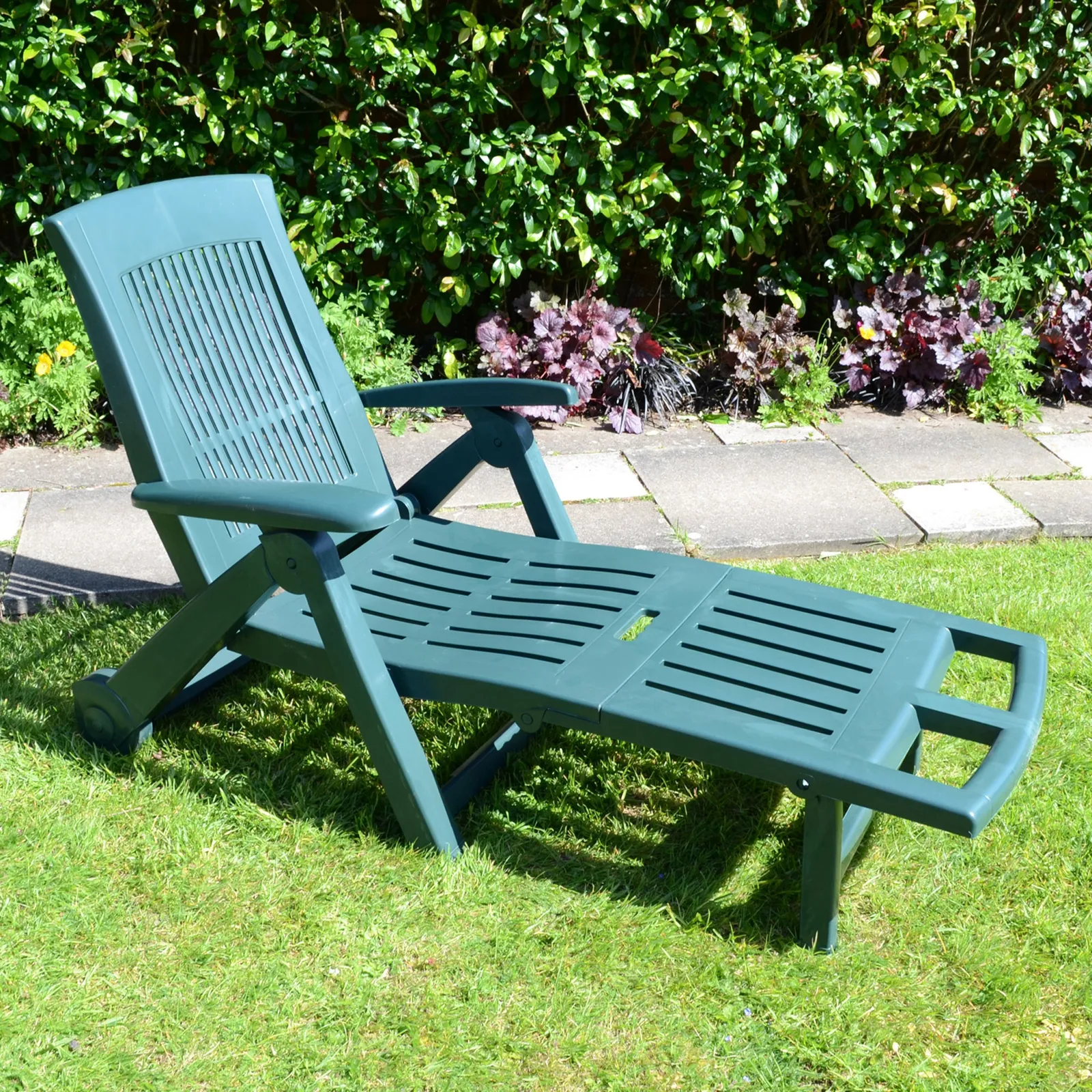 Trabella Potenza Foldable Sun Lounger with Wheels