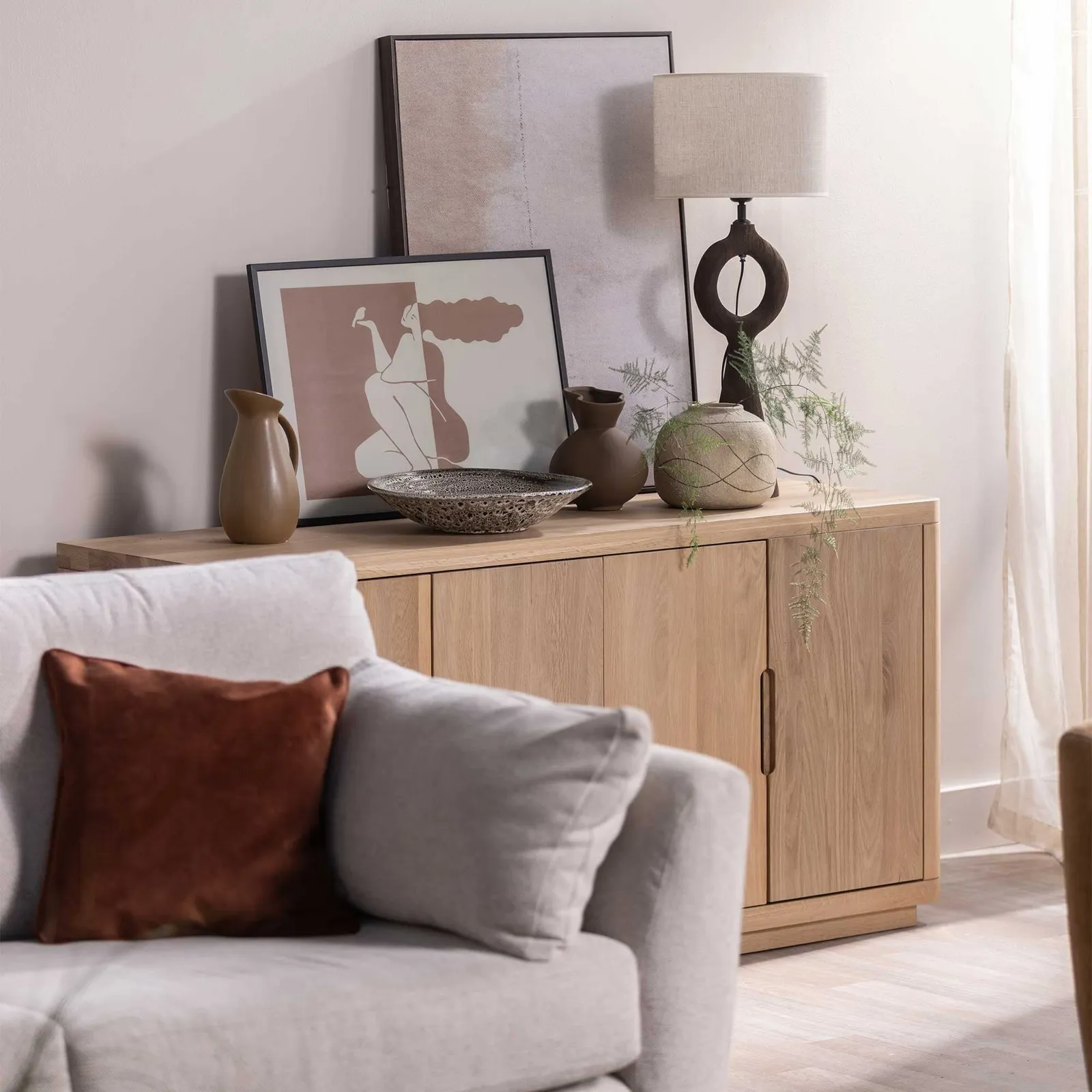 Olav Large Sideboard 152Cm, Oak Wood | Barker & Stonehouse 2