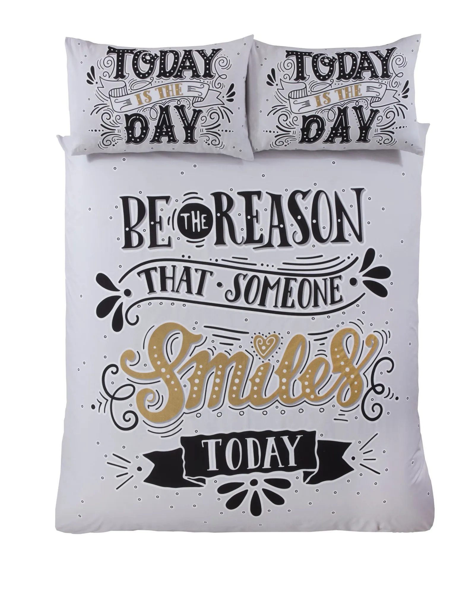 Rapport Home Todays The Day Polycotton Duvet Set with Pillowcase 3