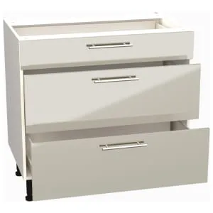 Wickes Orlando Gloss Stone Drawer Unit - 900mm 2