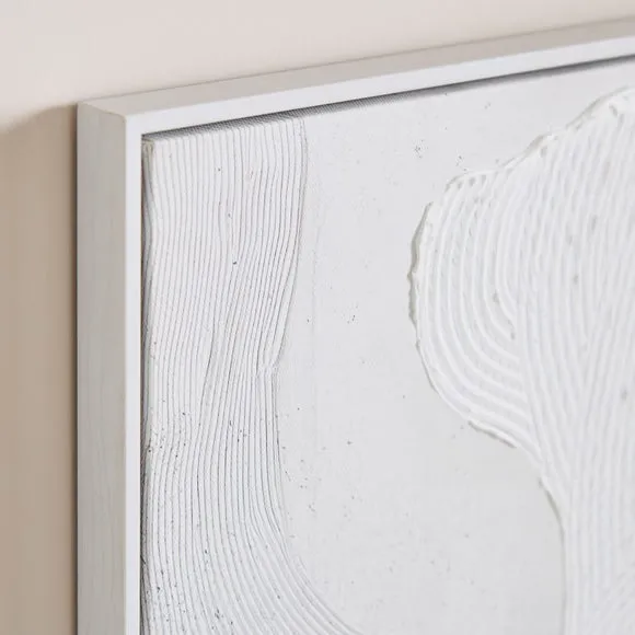 Textured Gingko Leaf Framed Canvas 2