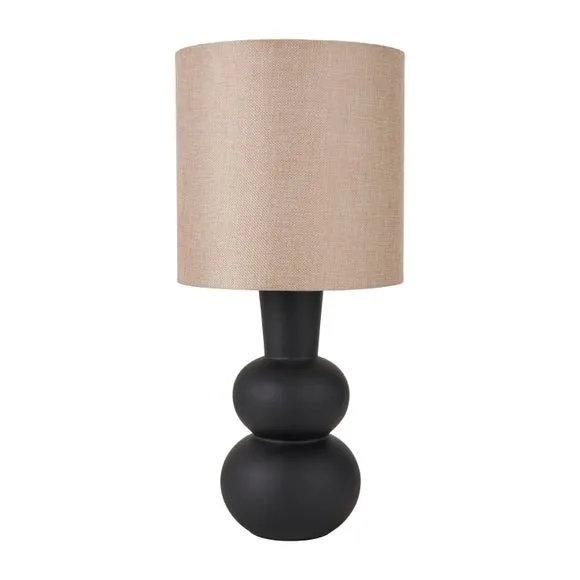 Aaliyah Curved Bottle Ceramic Table Lamp 2