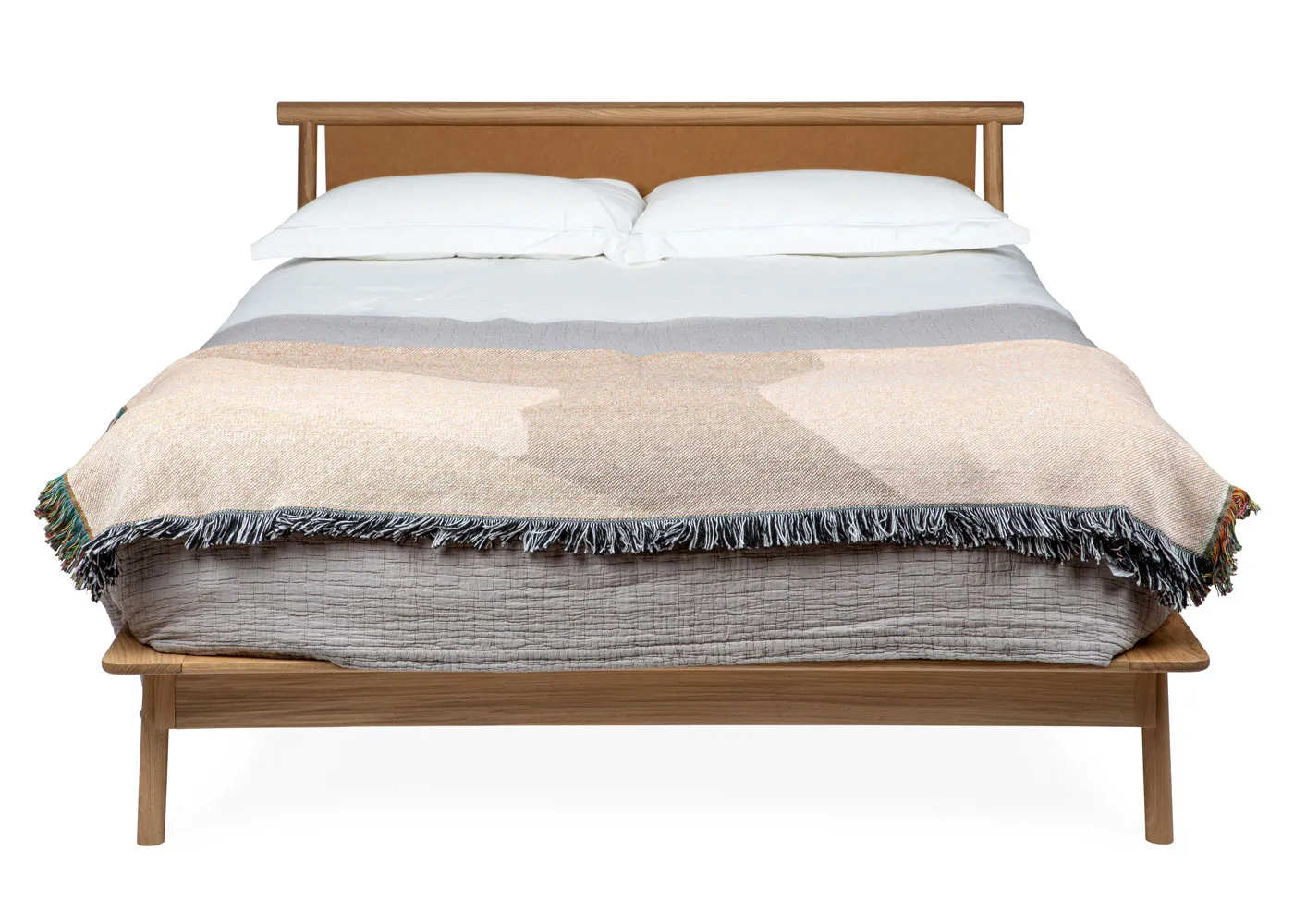 Heal's Eden King Size Bed Tan Leather
