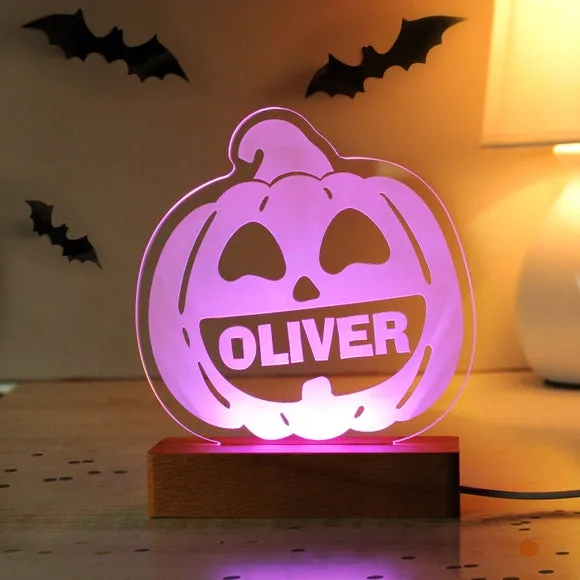Personalised Pumpkin LED Light 5