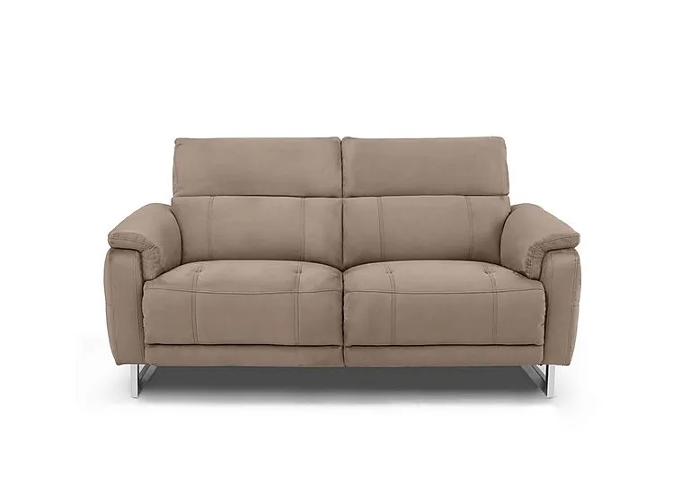 Moet 2 Seater Fabric Power Recliner Sofa with Telescopic Headrests - Opulence Cedar