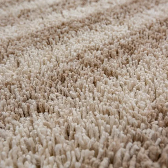Arven Striped Wool-Look Shaggy Rug 2