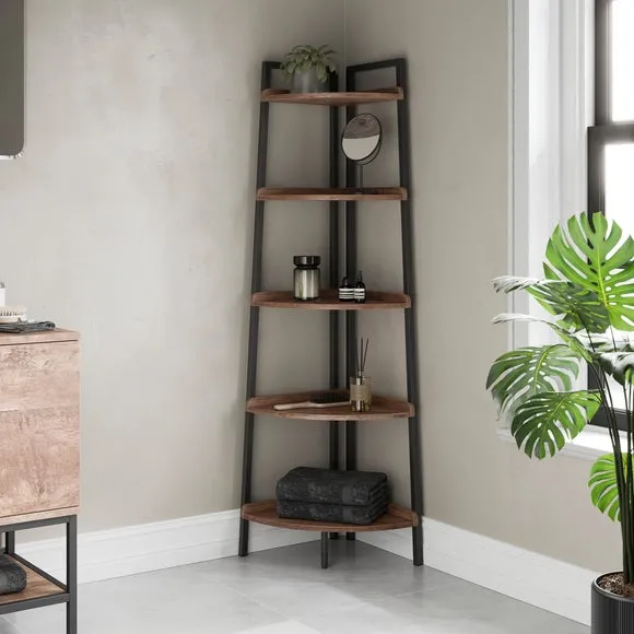 Fulton Bathroom Corner Ladder Shelf