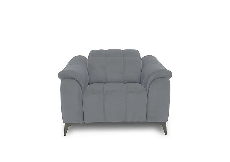 Angelo Fabric Chair - Velvet Grey