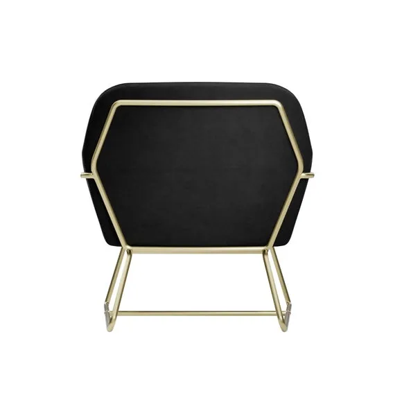 Charles Metal Leg Velvet Occasional Chair 5