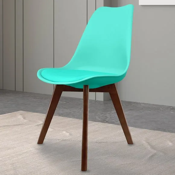 Fusion Living Soho Plastic Dining Chair with Squared Legs 1