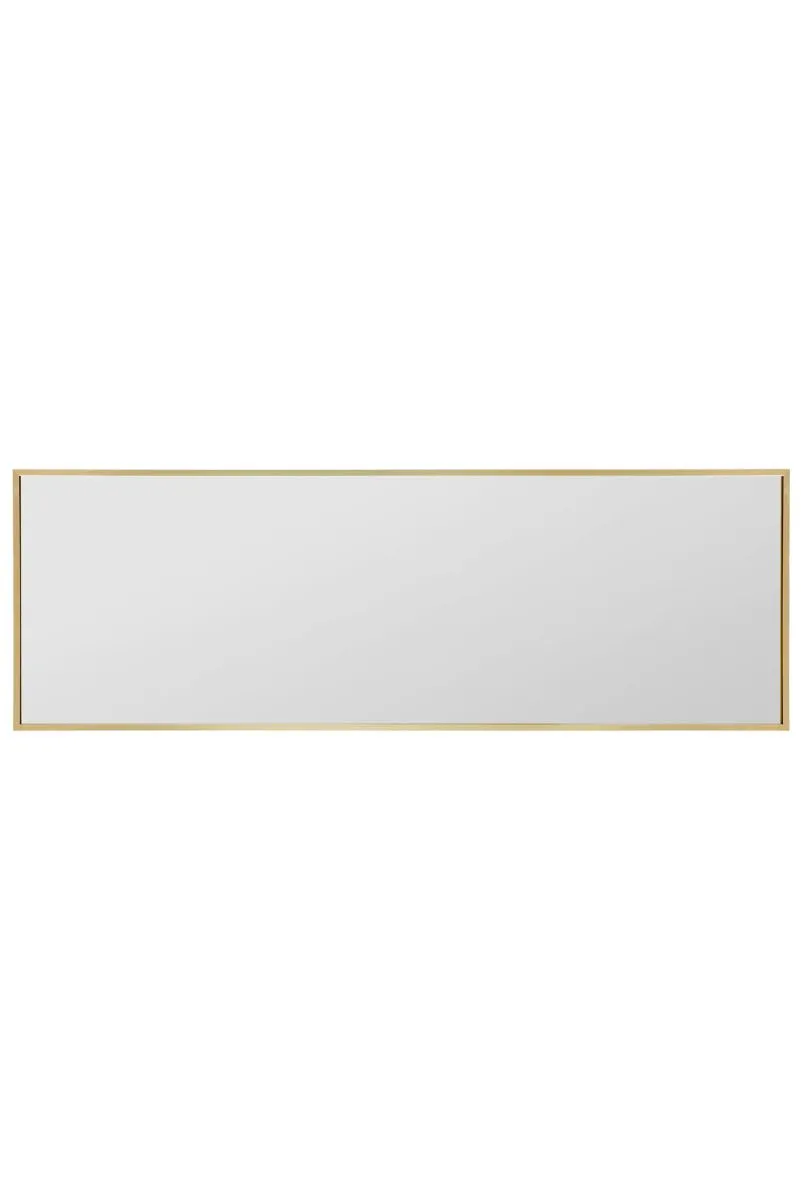 MirrorOutlet The Artus - Gold Aluminium Edged Wall Mirror 47" X 16" (120CM X 40CM) 4