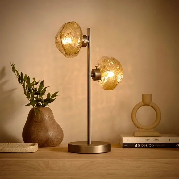 Lava Industrial 2 Light Table Lamp 2