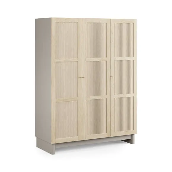 Maeva Triple Wardrobe, Light Oak Effect 6