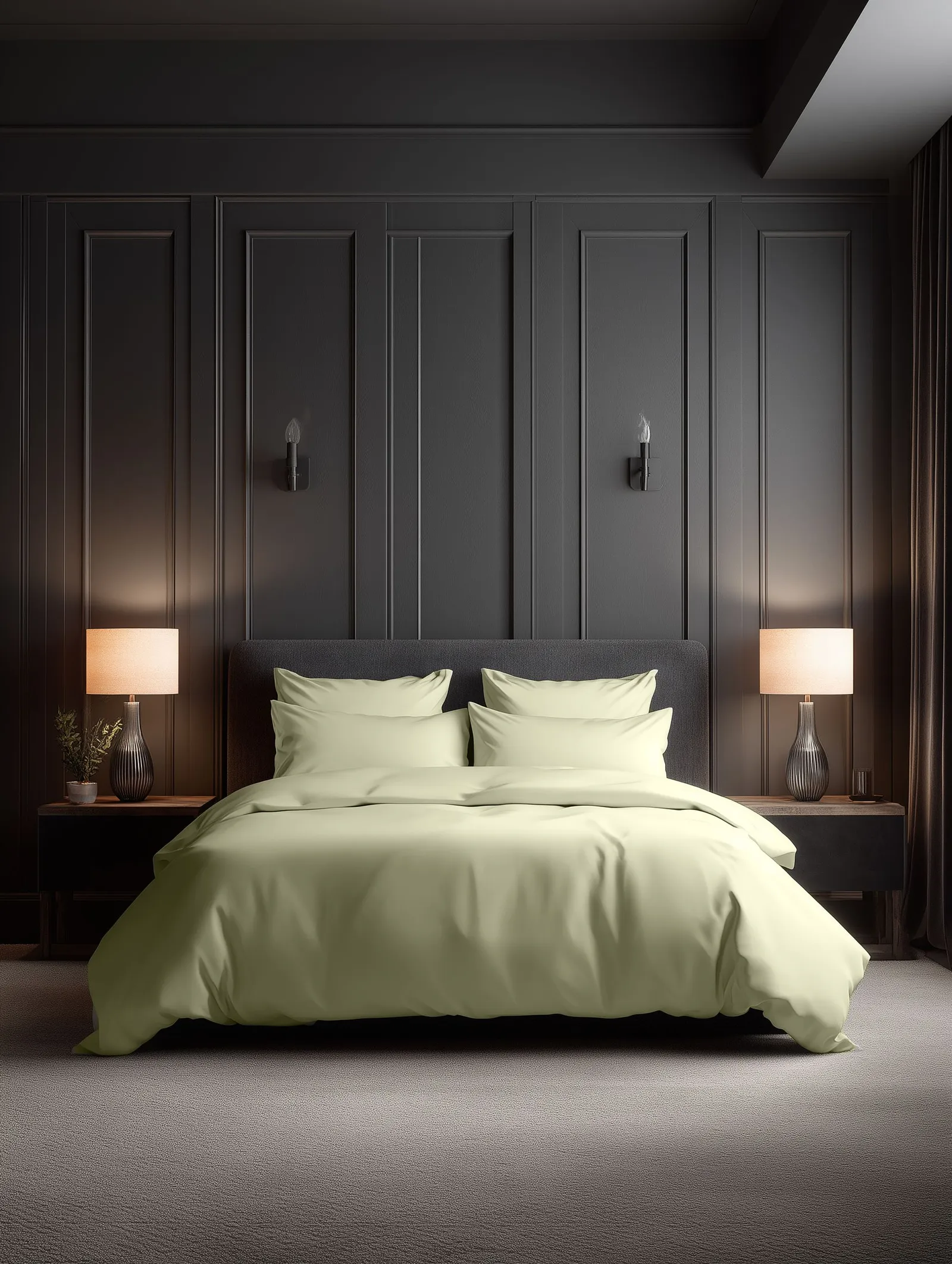 Snug City Luxury 400TC Cotton Sateen Hotel Quality Duvet Cover & Pillowcase in Cream