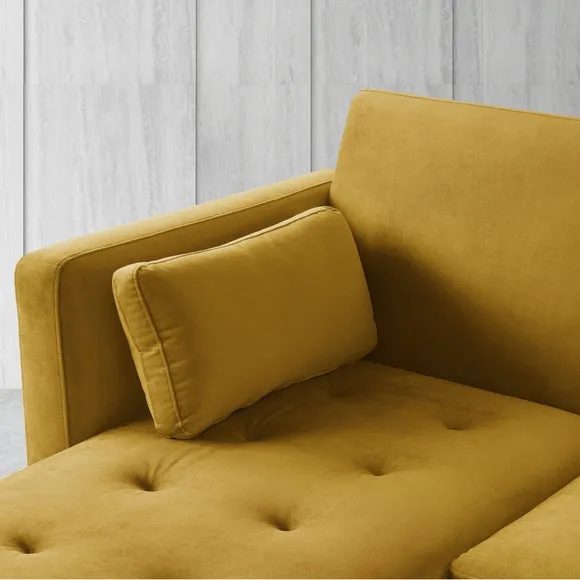 Selma Velvet Corner Double Sofa Bed 5