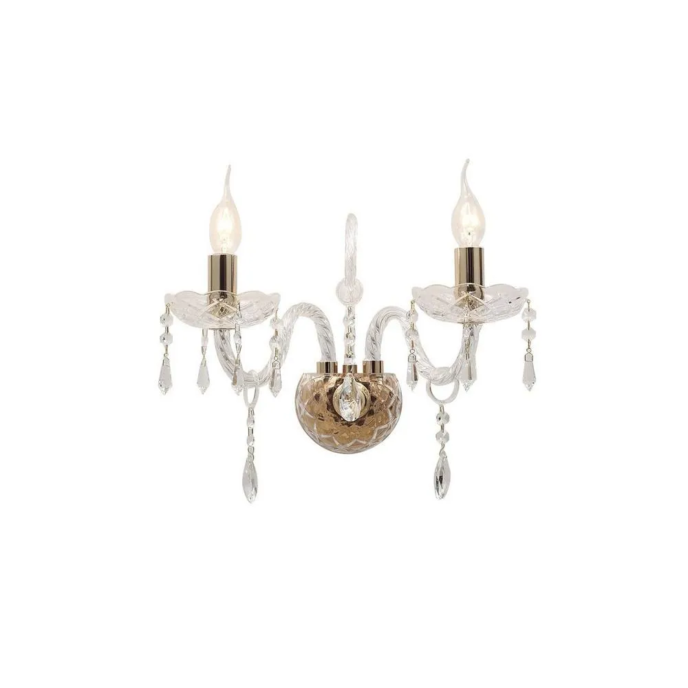 Netlighting MONALISA Wall Light Gold Crystal 40x34x18cm