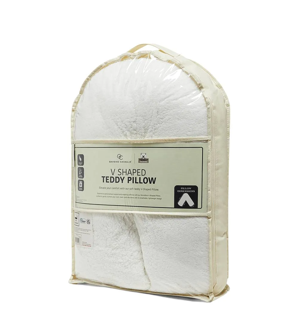 GAVENO CAVAILIA Teddy V Shape Pillow in White 3