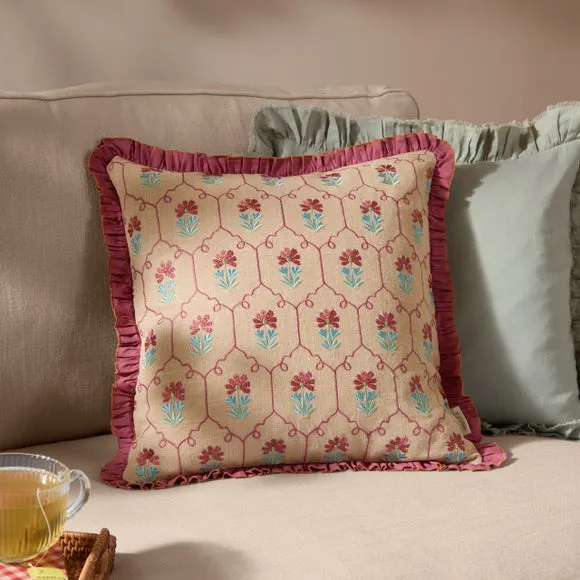 Wylder Nature Agatha Feather Square Cushion