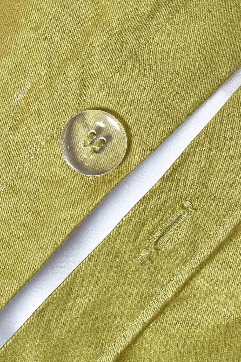 Homescapes Egyptian Cotton Duvet Cover with Pillowcase 1000 TC in Olive 3