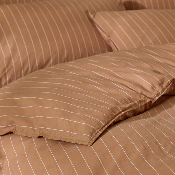 Yard Linear 100% Cotton Duvet Cover & Pillowcase Set 3