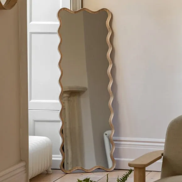 Cedar and Sage Willow Leaner Mirror
