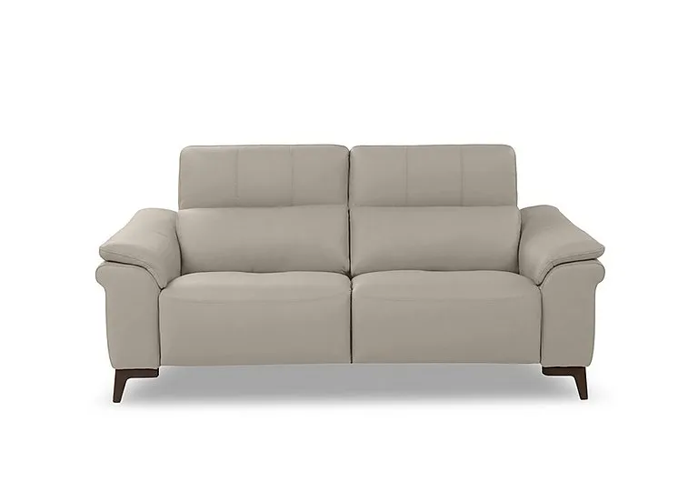 Marconi 2 Seater Leather Recliner Sofa with Headrests and Power Lumbar