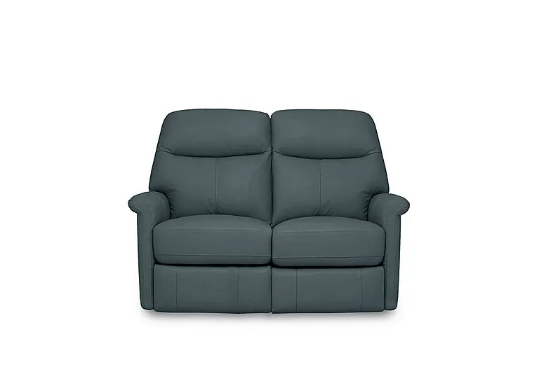 Compact Collection Lille 2 Seater Leather Sofa - BV Lake Green