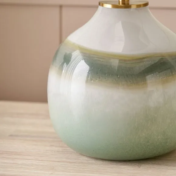 Pacific Lifestyle Juno Ombre Glass Table Lamp with Henry Cylinder Lampshade 2