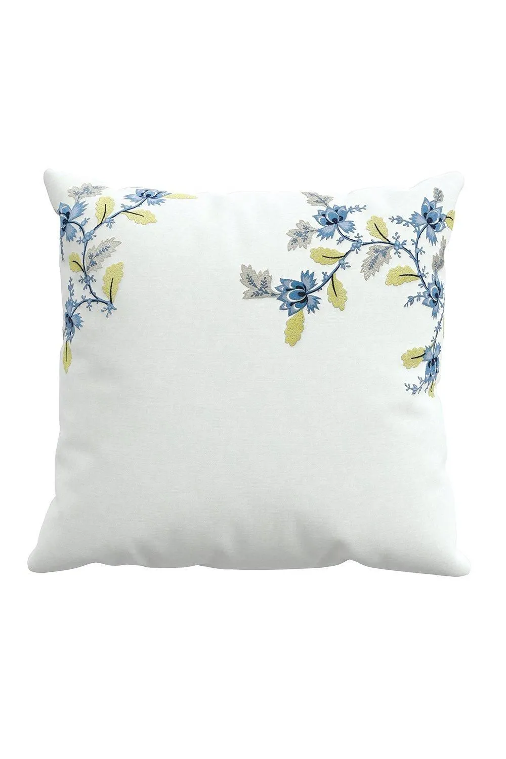 Sanderson 'Enys Garden' Square Pillowcase Pair in White