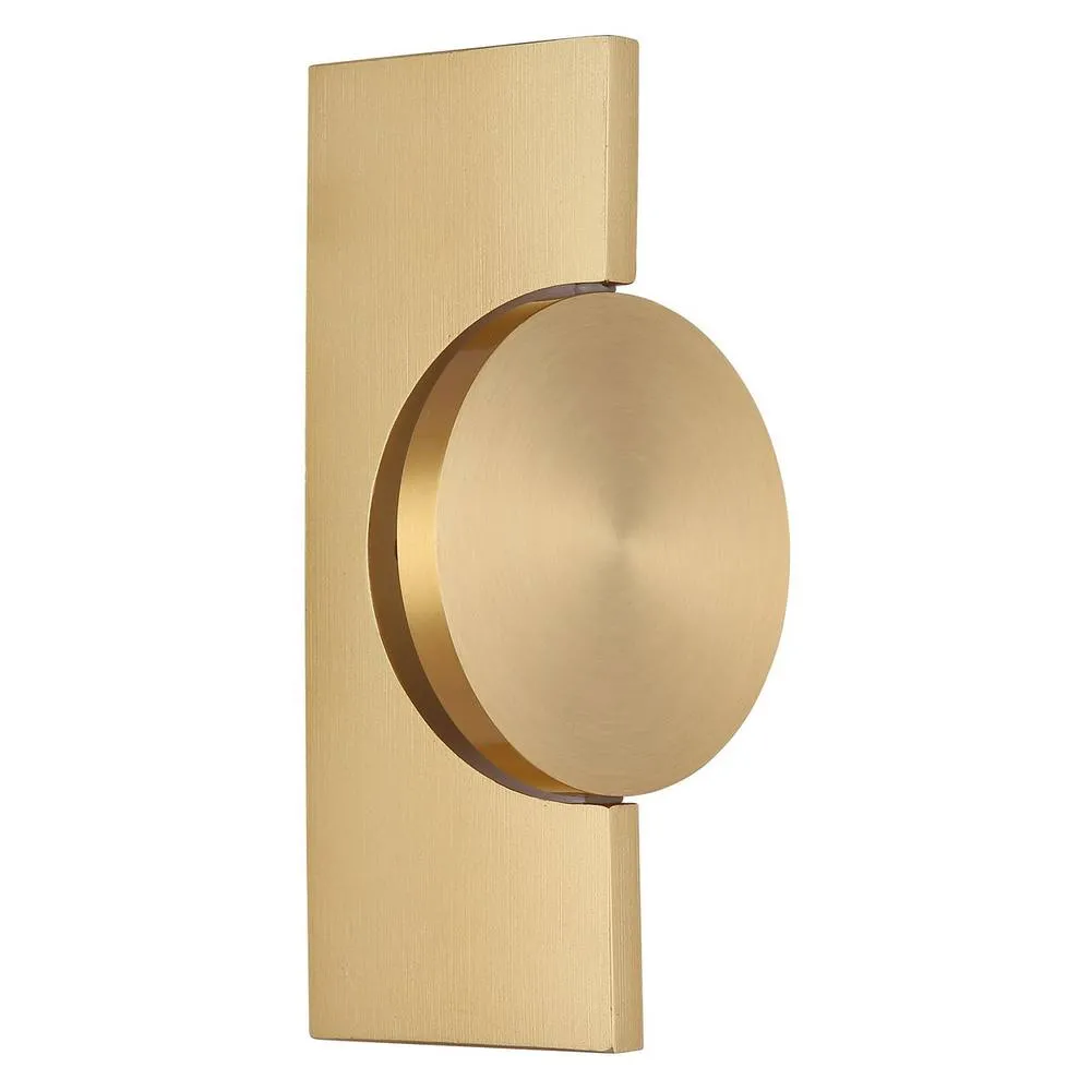 Netlighting Jasper 20cm Wall Lamp Matt Brass LED 3000K in Gold 2