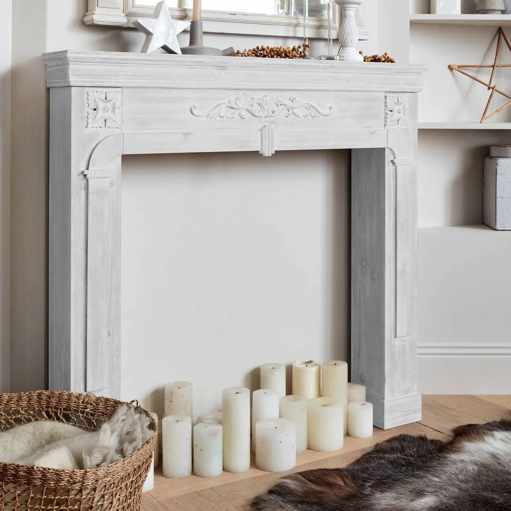 sweeek Decorative fireplace surround in White 3